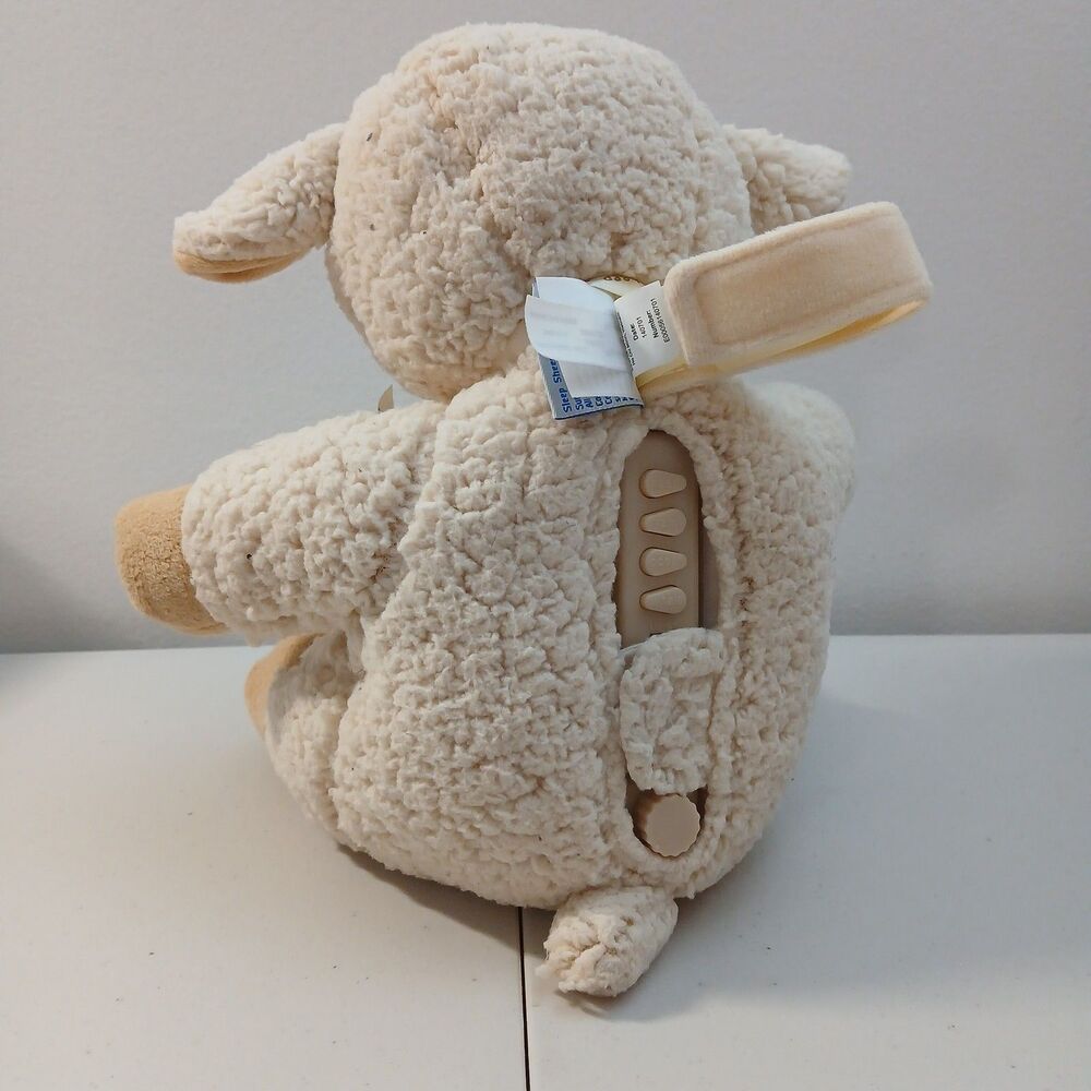 CloudB Nightime Sleep Sheep Stuffed Animal Plush Heartbeat Timer Sounds 12 Inch - Picture 3 of 8